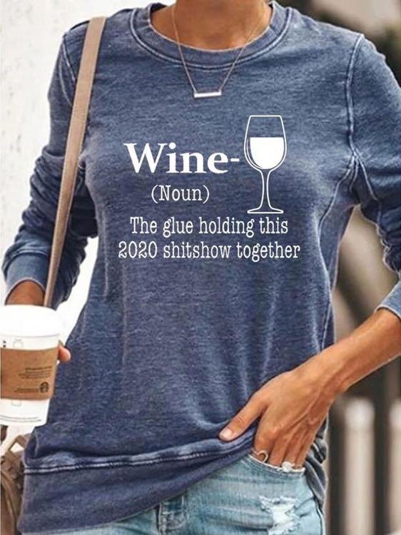 Wine noun online sweatshirt