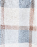 Winter's Tale Pocketed Plaid Faux Fur Jacket Ins Street