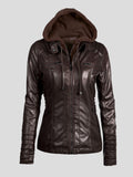 Women Jackets Faux Leather Jacket Ins Street