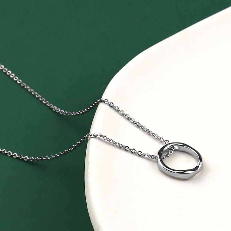 Women Irregular Circle Pendant Ins Street