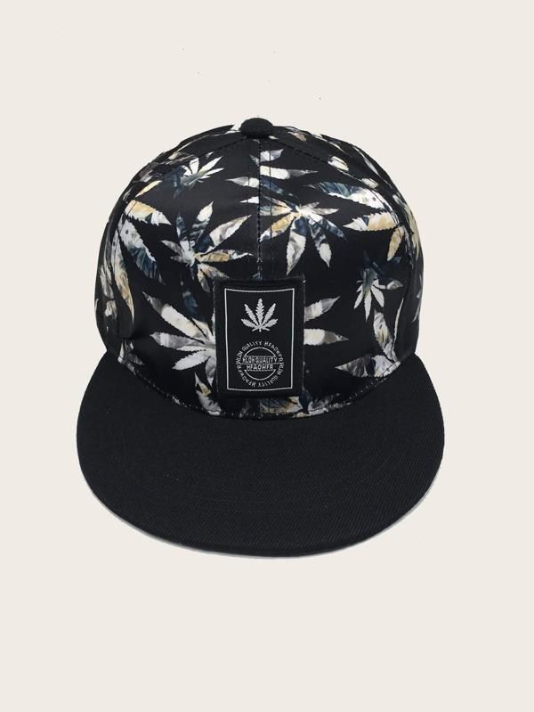 Women Leaf Pattern Baseball Cap Ins Street