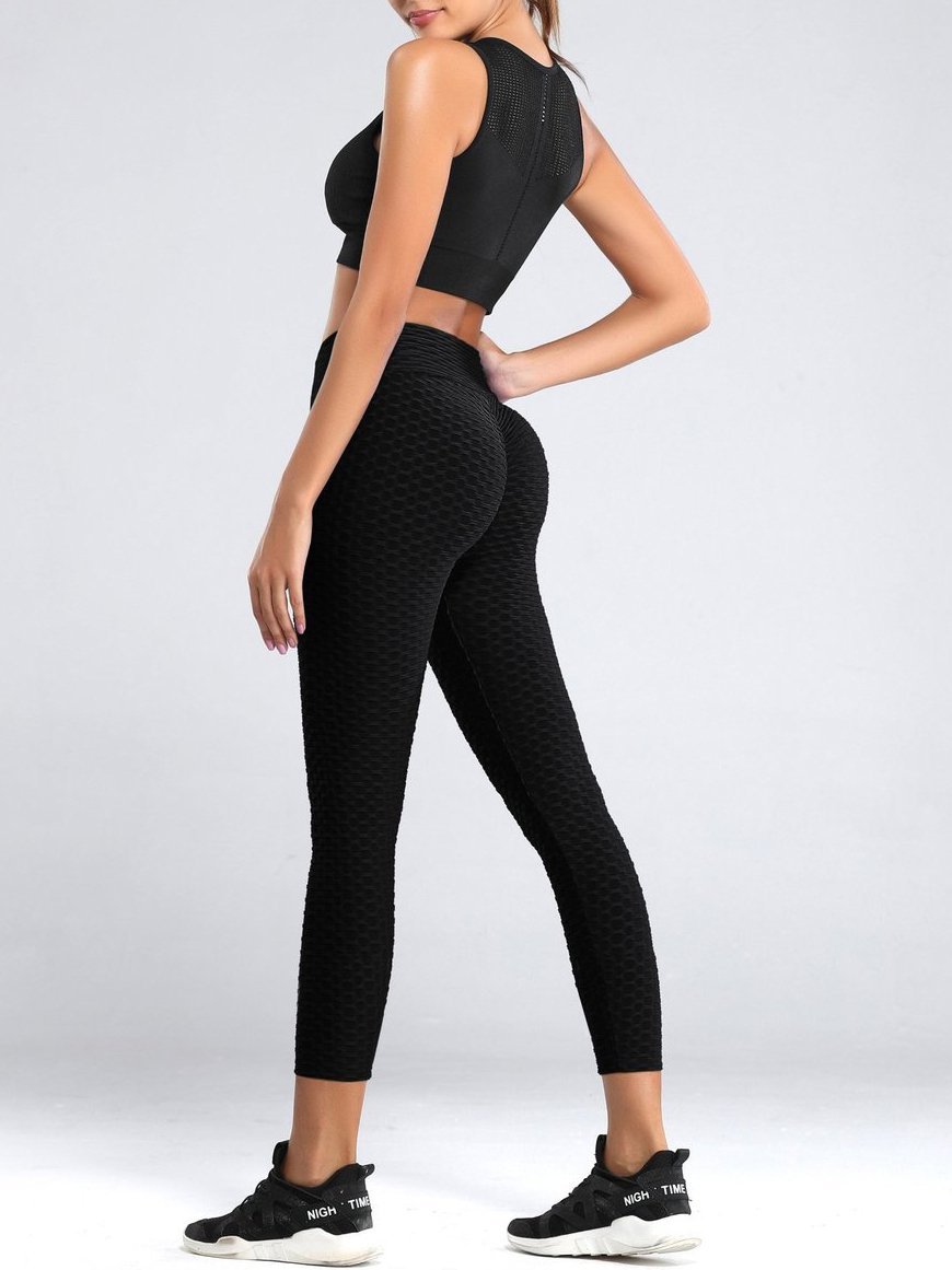 High Waist Yoga Pants for Women Tummy Control Running Sports Workout Yoga  Leggings Full Length Athletic Tights Trousers