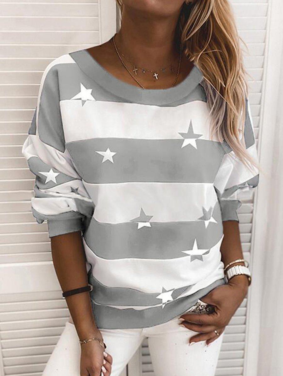 Women Loose Round Neck Sweater Ins Street