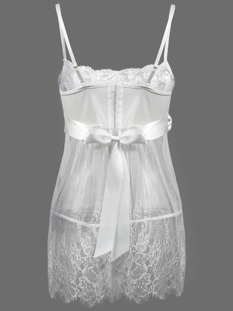 Women Transparent Lace Eyelash  Lingerie Ins Street
