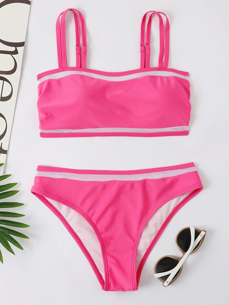 Sling Mesh Bikini Two-Piece Swimsuit Ins Street