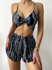 Bikinis Vintage Chain Bikini Three Piece Swimsuit Ins Street
