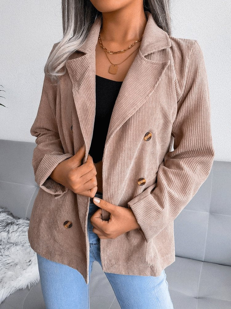 Blazers Fashion Double-Breasted Long Sleeve Blazer Ins Street