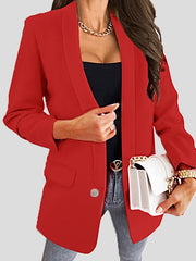 Blazers Lapel Button Slim Long Sleeve Blazer Ins Street