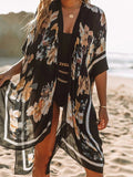 Women's Cardigans Chiffon Print Beach Sun Protection Resort Split Cardigan Ins Street