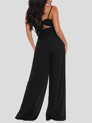 Sling Bare Back Wide-Leg Jumpsuit Ins Street