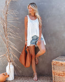 Wonderful Day Relaxed Knit Tunic - Ivory Ins Street