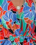 Wowza Printed Kimono Romper Ins Street