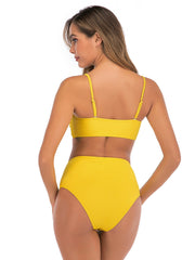 Solid Color Strap Bow Swimsuit 2023-03-14 InsStreet