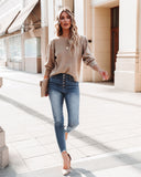 Yorkville Pearl Embellished Knit Sweater - Almond Ins Street