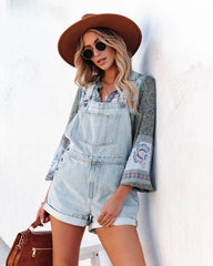 Yosemite Cotton Pocketed Denim Overalls Ins Street