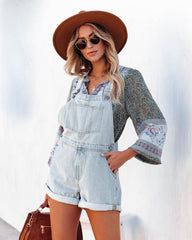 Yosemite Cotton Pocketed Denim Overalls Ins Street