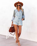 Yosemite Cotton Pocketed Denim Overalls Ins Street