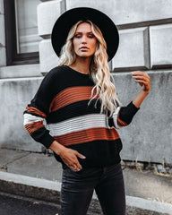 Younes Button Detailed Striped Knit Sweater Ins Street