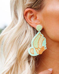 You're Free Beaded Statement Earrings - Mint Ins Street