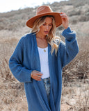Your Own World Knit Duster Cardigan - Blue Ins Street