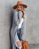 Your Own World Knit Duster Cardigan - Grey Ins Street