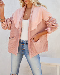 Zoey Cotton Pocketed Cardigan - Dusty Pink Ins Street